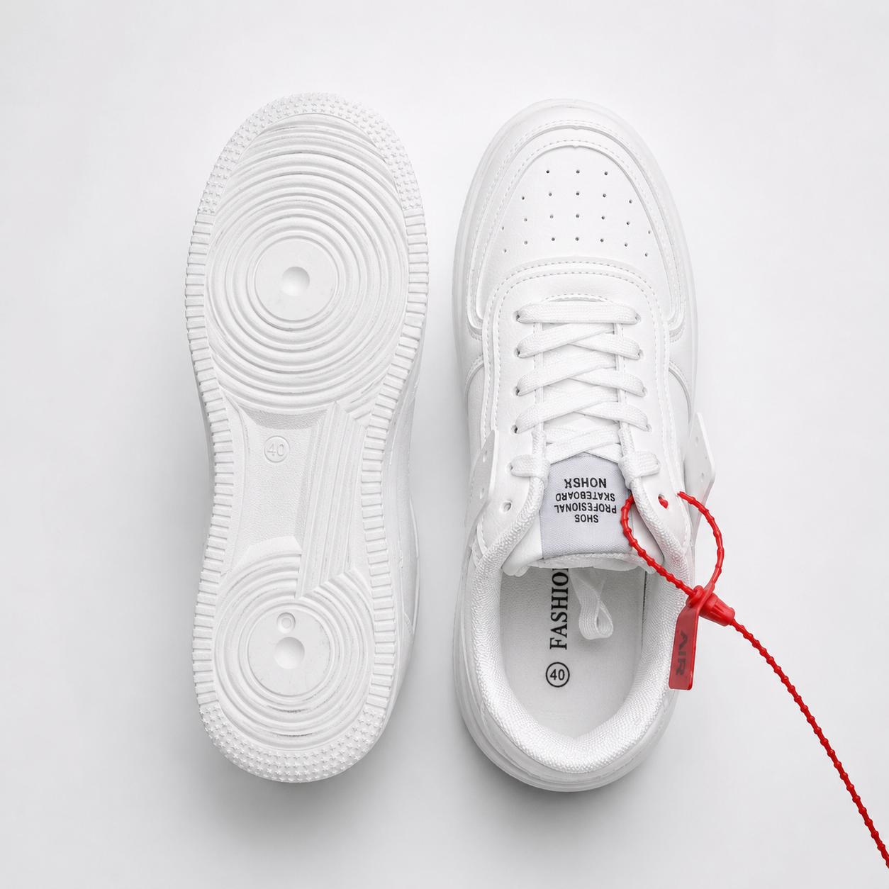Nike Air Force 1 Low 'Custom Crafted' — Limited Edition Triple White Sneakers