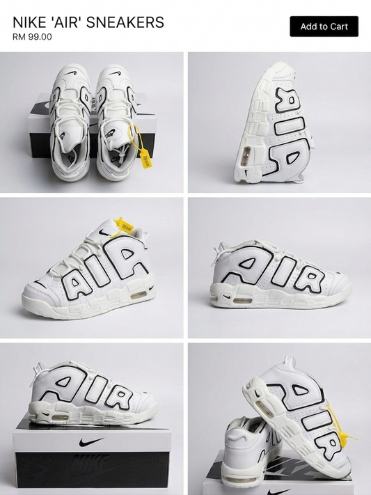 Nike Air More Uptempo 'White & Black' Edition