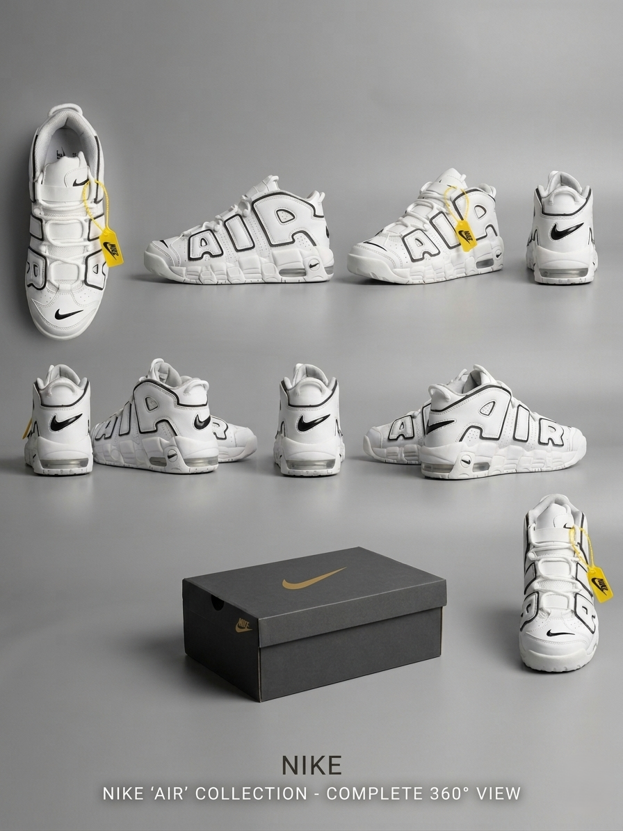 Nike Air More Uptempo 'White & Black' Edition