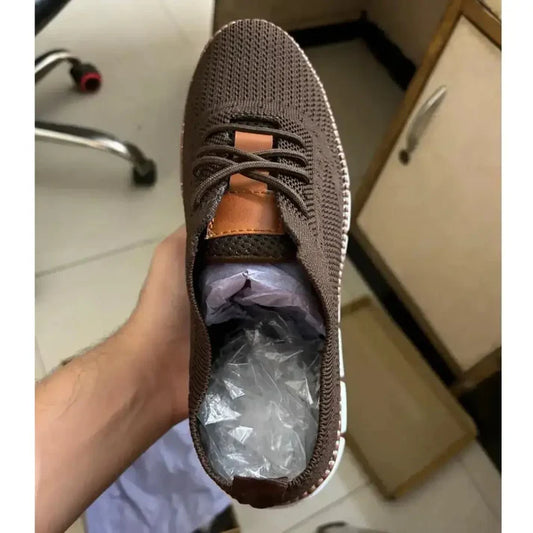 Brown Mesh Casual
