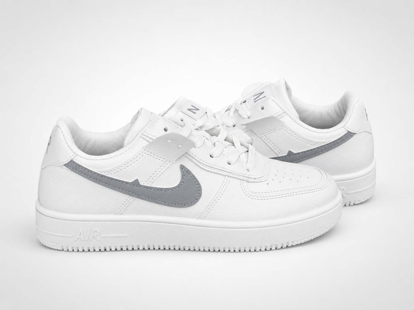 Nike Air Force 1 'Wolf Grey Swoosh' —