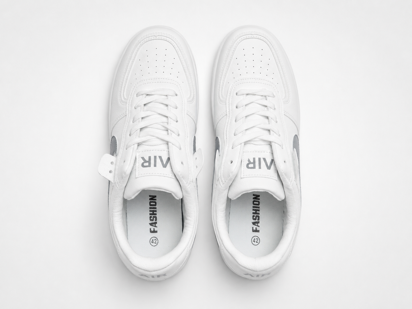 Nike Air Force 1 'Wolf Grey Swoosh' —