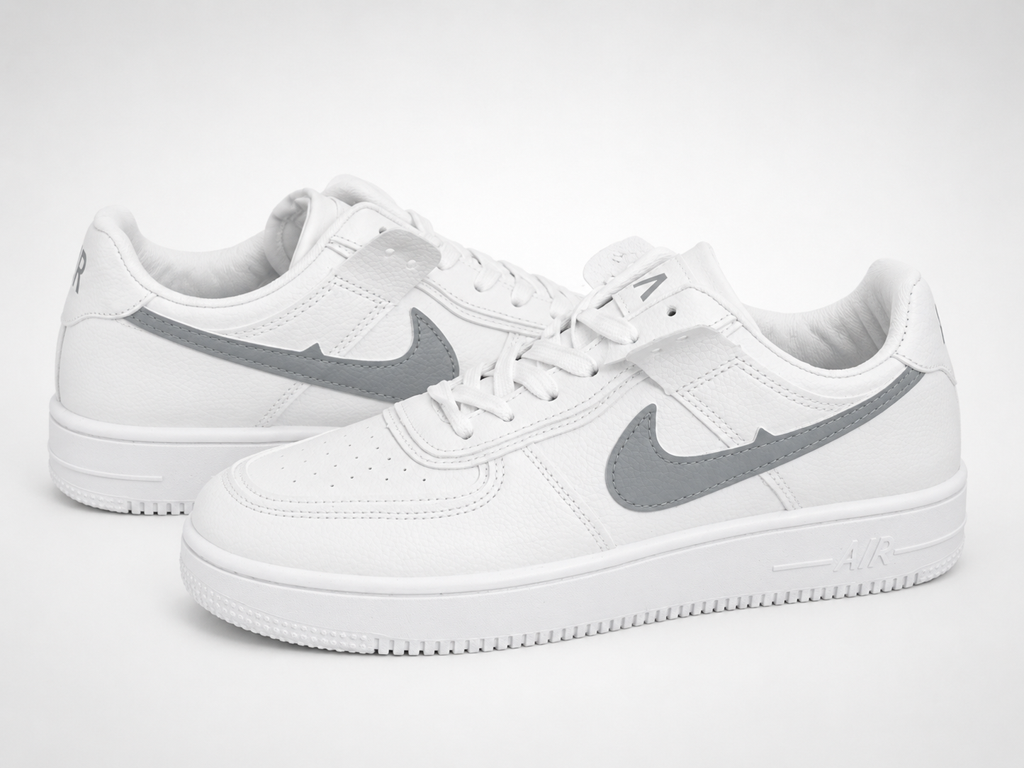 Nike Air Force 1 'Wolf Grey Swoosh' —