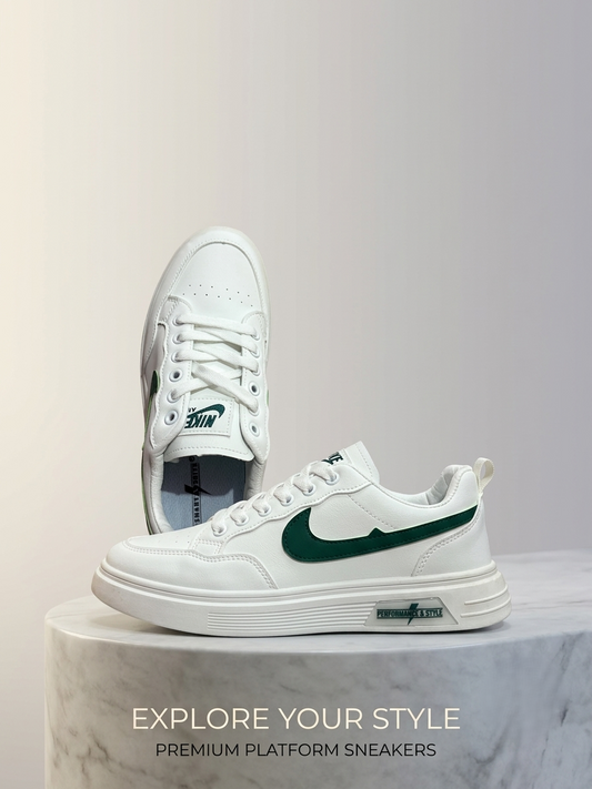 Nike SB Dunk Low Platform 'Pine Green' — Vintage Casual Streetwear Shoes
