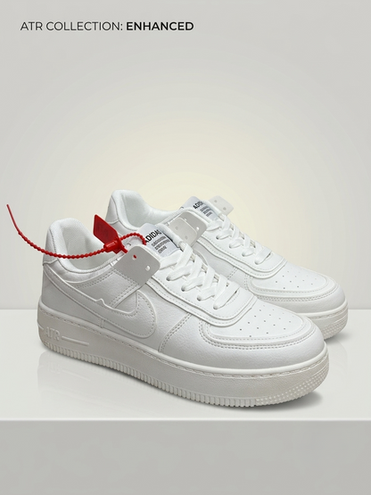 Nike Air Force 1 Low 'Custom Crafted' — Limited Edition Triple White Sneakers