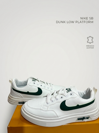 Nike SB Dunk Low Platform 'Pine Green' — Vintage Casual Streetwear Shoes