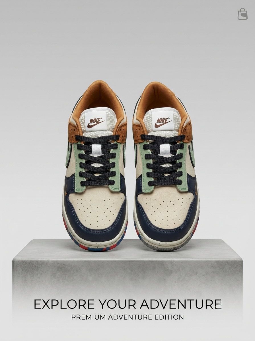 Nike Dunk Low 'Adventure 94' — Premium Multi-Color Earth Tone